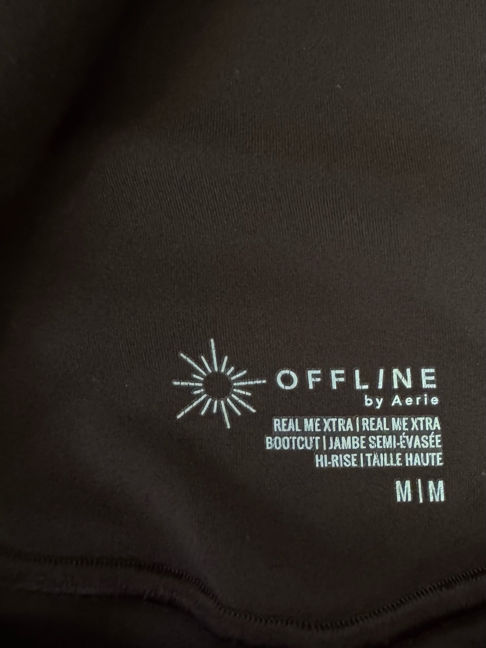OFFLINE by Aerie High-Waist Brown Flare Leggings , Size M - Picture 6 of 6